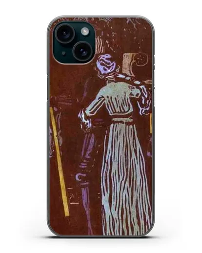 Чехол Прощание (Кандинский Василий) силиконовый для iPhone 15 Plus