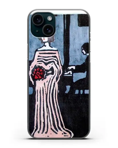 Чехол Певица (Кандинский Василий) силиконовый для iPhone 15 Plus