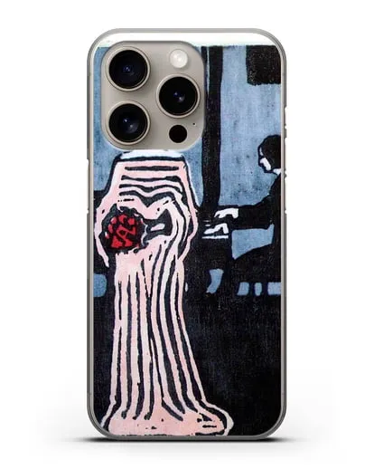 Чехол Певица (Кандинский Василий) силиконовый для iPhone 15 Pro