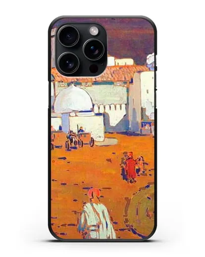 Чехол Арабский город (Кандинский Василий) силиконовый для iPhone 15 Pro Max