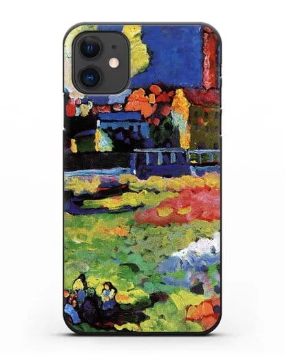 Чехол Мюнхенский Швабинг с церковью Св. Урсулы (Кандинский Василий) силиконовый для iPhone 11