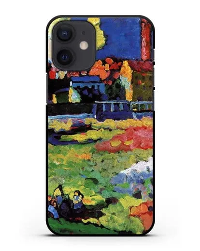 Чехол Мюнхенский Швабинг с церковью Св. Урсулы (Кандинский Василий) силиконовый для iPhone 12 mini