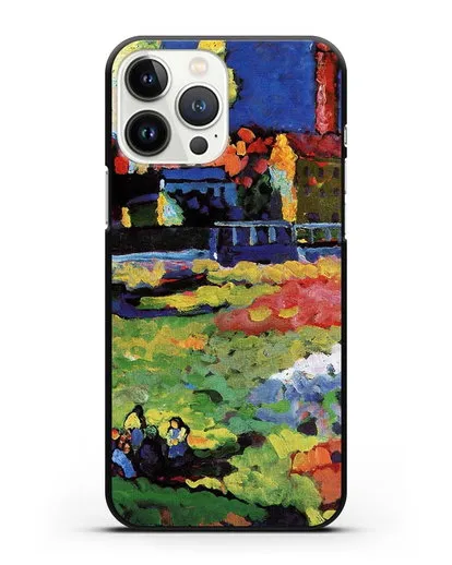 Чехол Мюнхенский Швабинг с церковью Св. Урсулы (Кандинский Василий) силиконовый для iPhone 13 Pro Max