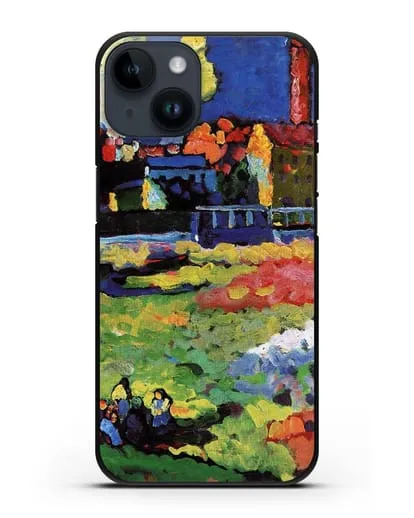 Чехол Мюнхенский Швабинг с церковью Св. Урсулы (Кандинский Василий) силиконовый для iPhone 14