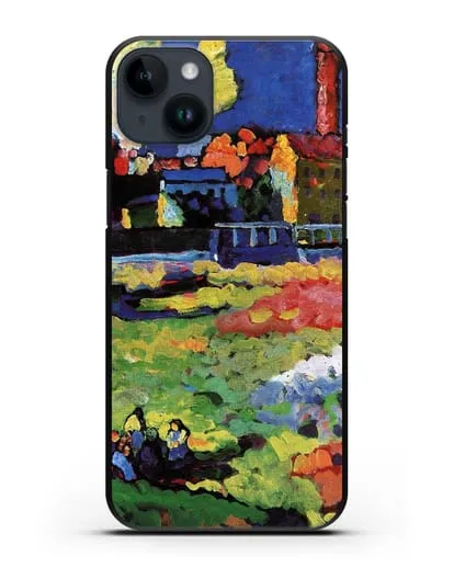 Чехол Мюнхенский Швабинг с церковью Св. Урсулы (Кандинский Василий) силиконовый для iPhone 14 Plus