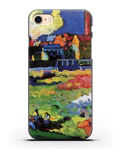 Чехол Мюнхенский Швабинг с церковью Св. Урсулы (Кандинский Василий) силиконовый для iPhone 7