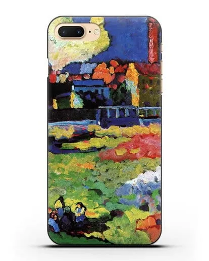 Чехол Мюнхенский Швабинг с церковью Св. Урсулы (Кандинский Василий) силиконовый для iPhone 7 Plus