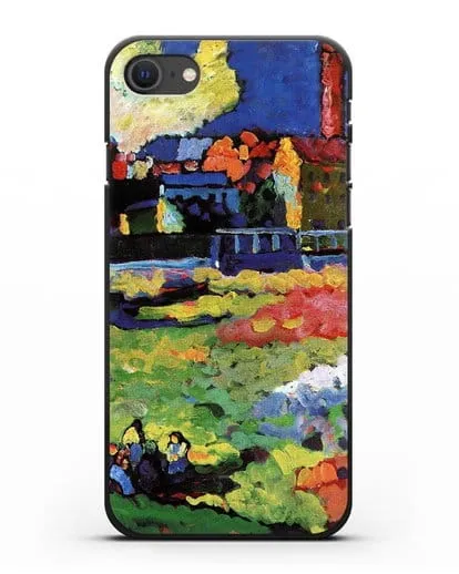 Чехол Мюнхенский Швабинг с церковью Св. Урсулы (Кандинский Василий) силиконовый для iPhone SE 2020