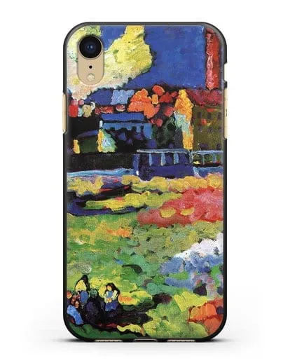 Чехол Мюнхенский Швабинг с церковью Св. Урсулы (Кандинский Василий) силиконовый для iPhone XR