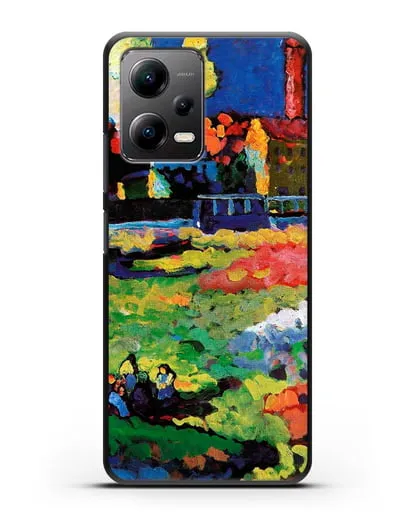 Чехол Мюнхенский Швабинг с церковью Св. Урсулы (Кандинский Василий) силиконовый для Xiaomi Poco X5