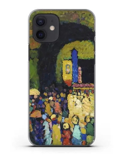 Чехол Людвигскирхе в Мюнхене (Кандинский Василий) силиконовый для iPhone 12