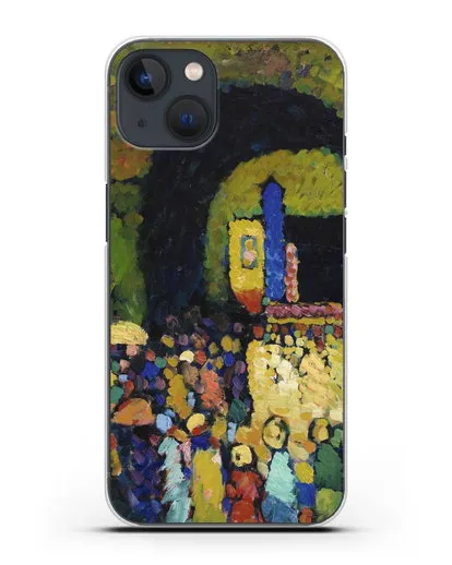 Чехол Людвигскирхе в Мюнхене (Кандинский Василий) силиконовый для iPhone 13 Mini