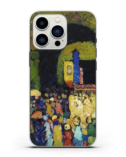 Чехол Людвигскирхе в Мюнхене (Кандинский Василий) силиконовый для iPhone 13 Pro