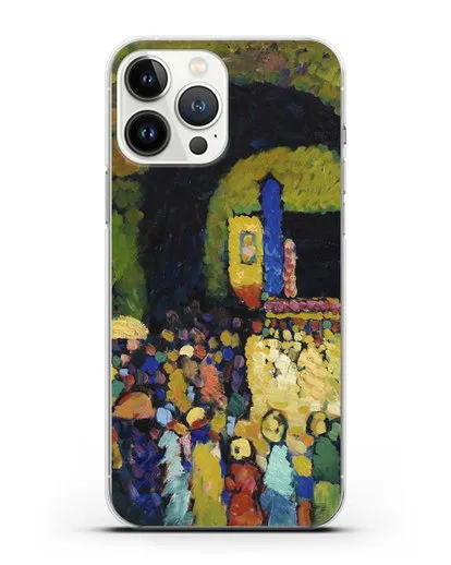 Чехол Людвигскирхе в Мюнхене (Кандинский Василий) силиконовый для iPhone 13 Pro Max