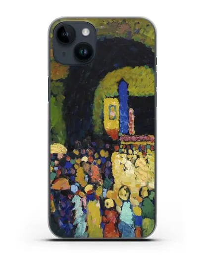 Чехол Людвигскирхе в Мюнхене (Кандинский Василий) силиконовый для iPhone 14 Plus