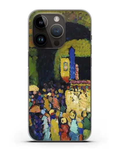 Чехол Людвигскирхе в Мюнхене (Кандинский Василий) силиконовый для iPhone 14 Pro
