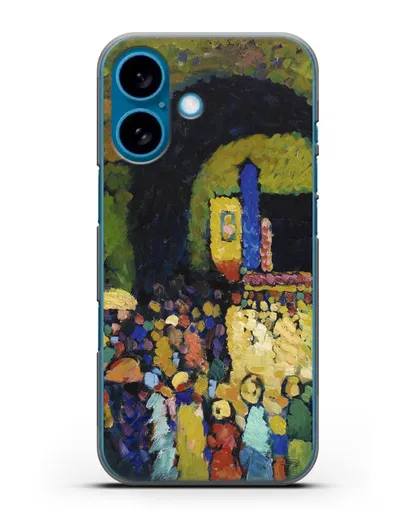 Чехол Людвигскирхе в Мюнхене (Кандинский Василий) силиконовый для iPhone 16