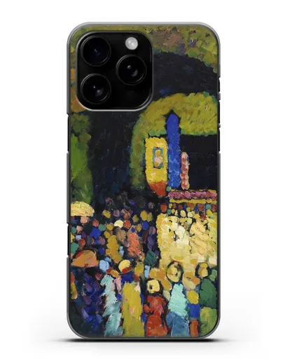 Чехол Людвигскирхе в Мюнхене (Кандинский Василий) силиконовый для iPhone 16 Pro Max