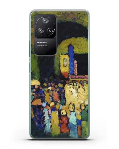 Чехол Людвигскирхе в Мюнхене (Кандинский Василий) силиконовый для Xiaomi Poco F4