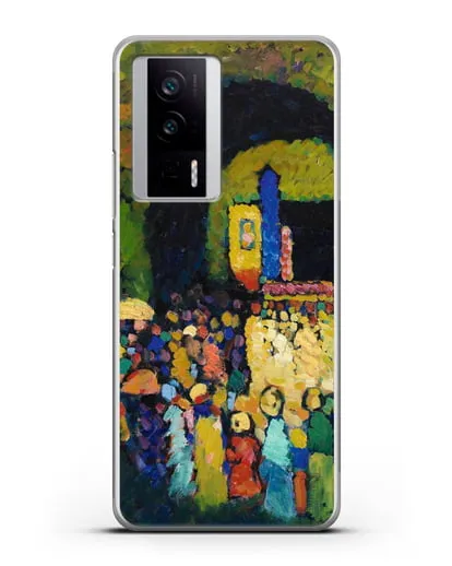 Чехол Людвигскирхе в Мюнхене (Кандинский Василий) силиконовый для Xiaomi Poco F5 Pro