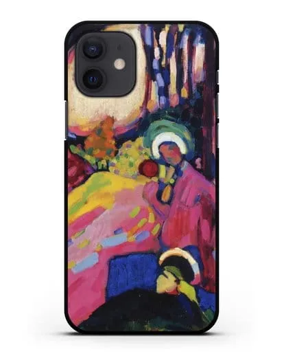 Чехол Белый звук (Кандинский Василий) силиконовый для iPhone 12