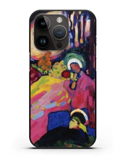 Чехол Белый звук (Кандинский Василий) силиконовый для iPhone 14 Pro