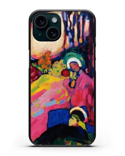 Чехол Белый звук (Кандинский Василий) силиконовый для iPhone 15