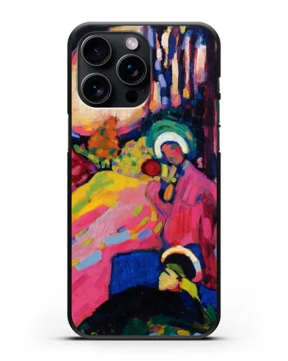 Чехол Белый звук (Кандинский Василий) силиконовый для iPhone 15 Pro Max