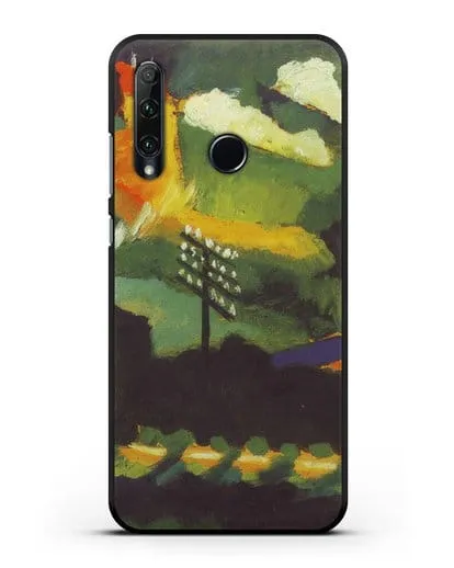 Чехол Вид Мурнау с железной дорогой и замком (Кандинский Василий) силиконовый для Honor 20e