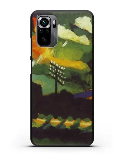 Чехол Вид Мурнау с железной дорогой и замком (Кандинский Василий) силиконовый для Xiaomi Poco M5s