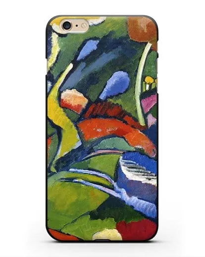 Чехол Два всадника и лежащая фигура (Кандинский Василий) силиконовый для iPhone 6s Plus