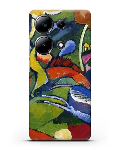 Чехол Два всадника и лежащая фигура (Кандинский Василий) силиконовый для Xiaomi Poco M6 Pro