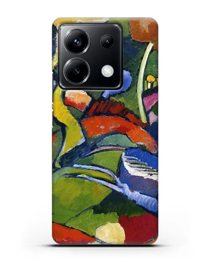 Чехол Два всадника и лежащая фигура (Кандинский Василий) силиконовый для Xiaomi Poco X6