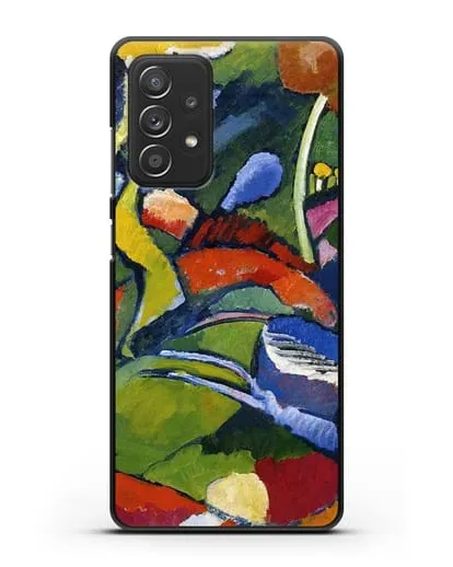 Чехол Два всадника и лежащая фигура (Кандинский Василий) силиконовый для Samsung Galaxy A53