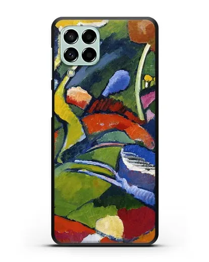 Чехол Два всадника и лежащая фигура (Кандинский Василий) силиконовый для Samsung Galaxy M53 [SM-M536]