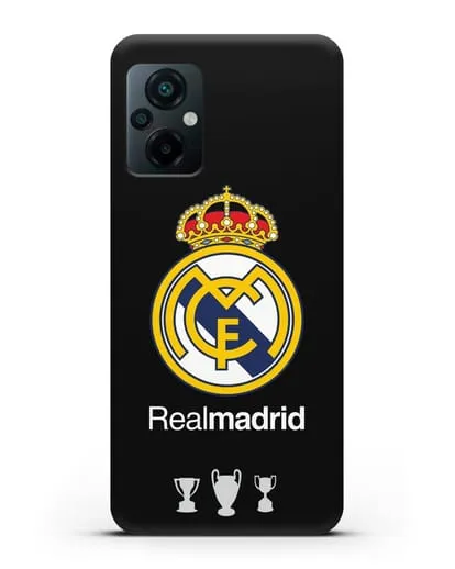 Чехол Реал Мадрид с логотипом и кубками силиконовый для Xiaomi Poco M5