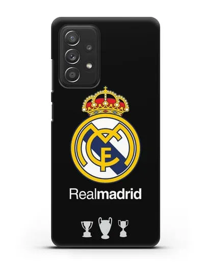 Чехол Реал Мадрид с логотипом и кубками силиконовый для Samsung Galaxy A53