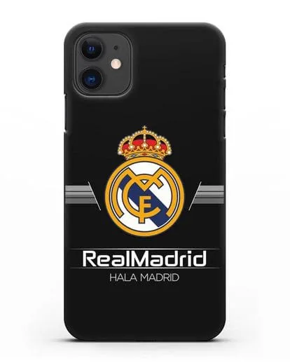 Чехол с логотипом Real Madrid и надписью Hala Madrid силиконовый для iPhone 11