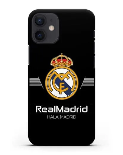Чехол с логотипом Real Madrid и надписью Hala Madrid силиконовый для iPhone 12 mini