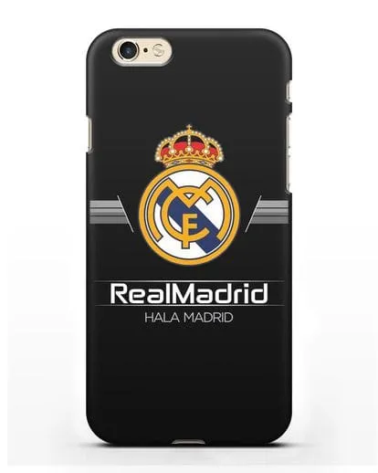 Чехол с логотипом Real Madrid и надписью Hala Madrid силиконовый для iPhone 6