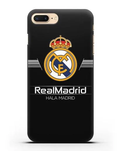 Чехол с логотипом Real Madrid и надписью Hala Madrid силиконовый для iPhone 7 Plus