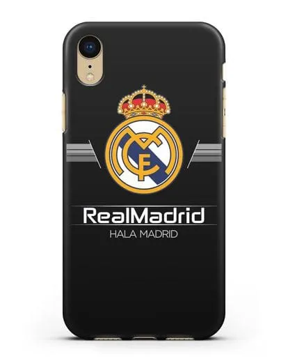 Чехол с логотипом Real Madrid и надписью Hala Madrid силиконовый для iPhone XR