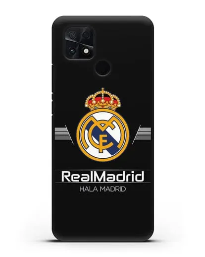 Чехол с логотипом Real Madrid и надписью Hala Madrid силиконовый для Xiaomi Poco C40