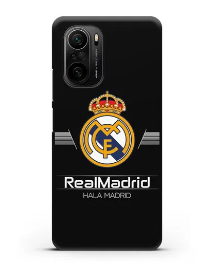 Чехол с логотипом Real Madrid и надписью Hala Madrid силиконовый для Xiaomi Poco F3