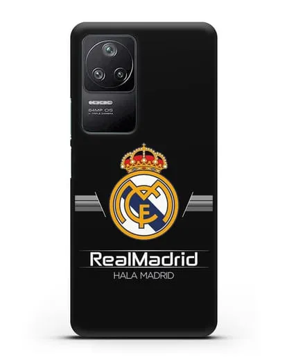 Чехол с логотипом Real Madrid и надписью Hala Madrid силиконовый для Xiaomi Poco F4