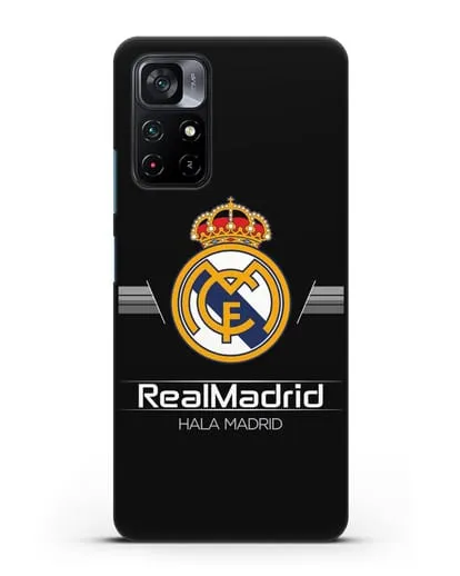 Чехол с логотипом Real Madrid и надписью Hala Madrid силиконовый для Xiaomi Poco M4 Pro 5G