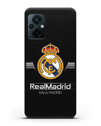 Чехол с логотипом Real Madrid и надписью Hala Madrid силиконовый для Xiaomi Poco M5
