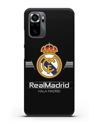 Чехол с логотипом Real Madrid и надписью Hala Madrid силиконовый для Xiaomi Poco M5s