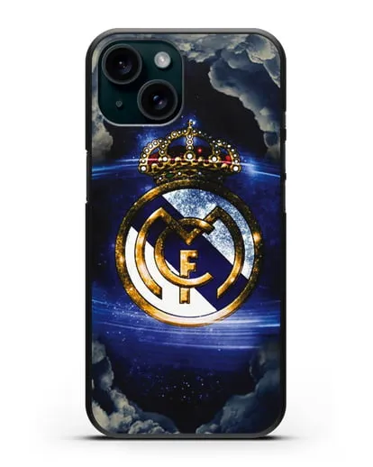 Чехол с картинкой Реал Мадрид силиконовый для iPhone 15