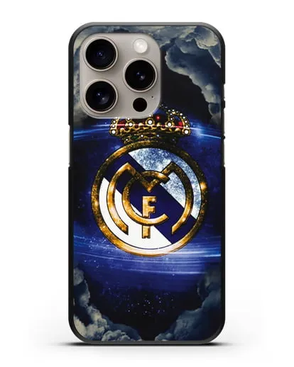 Чехол с картинкой Реал Мадрид силиконовый для iPhone 15 Pro